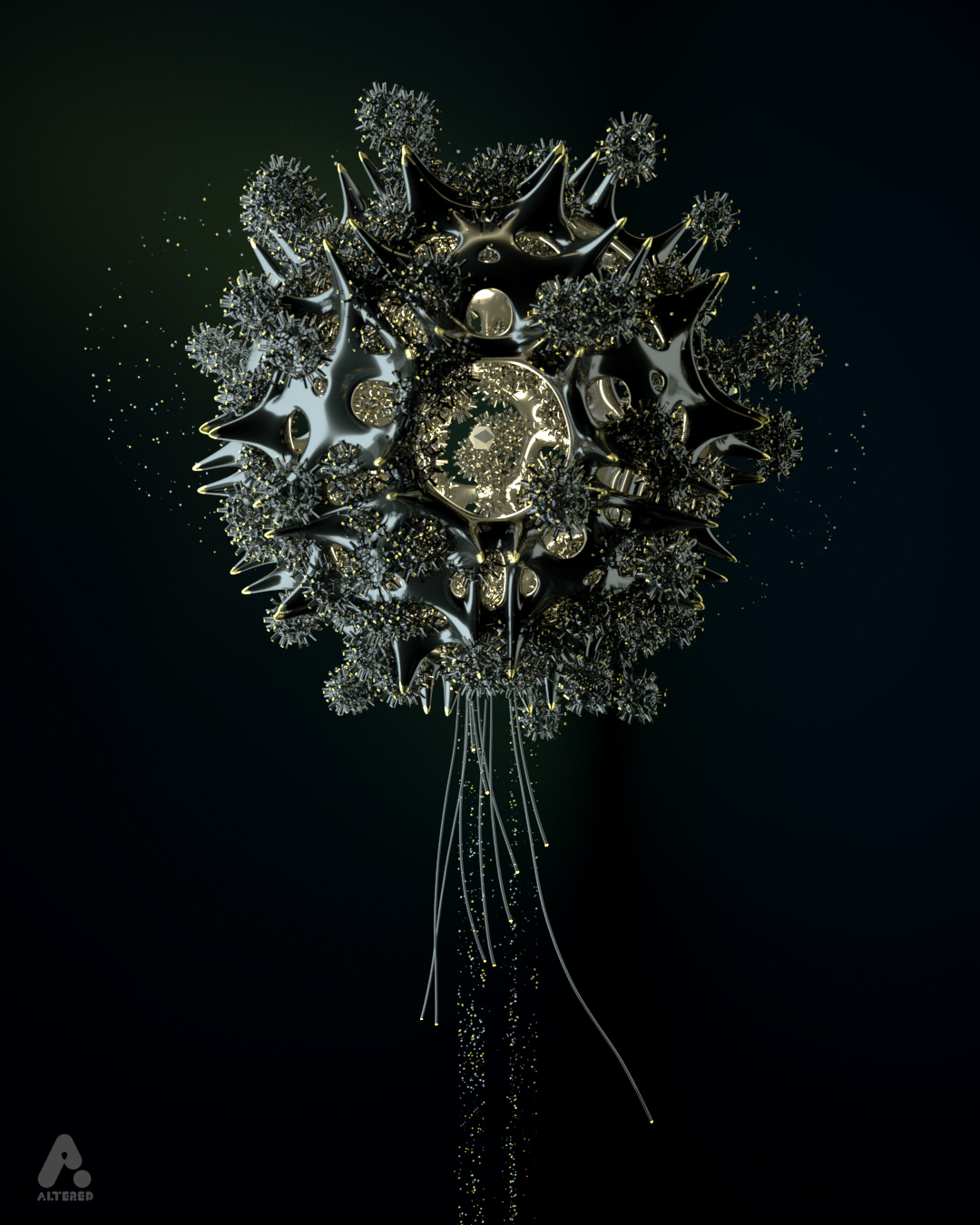 x-particles octane render scatter c4d maxon CG 3D motion graphics